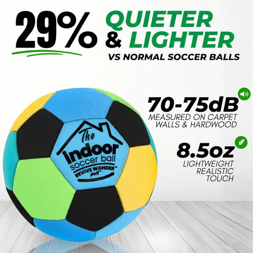 Miniatura 8 de La Pelota Interior — Pelota de Fútbol de Espuma Suave Acolchada Tamaño 4 para Niños (Edad 3+) — Pelota de Casa Esencial o Regalo de Fútbol