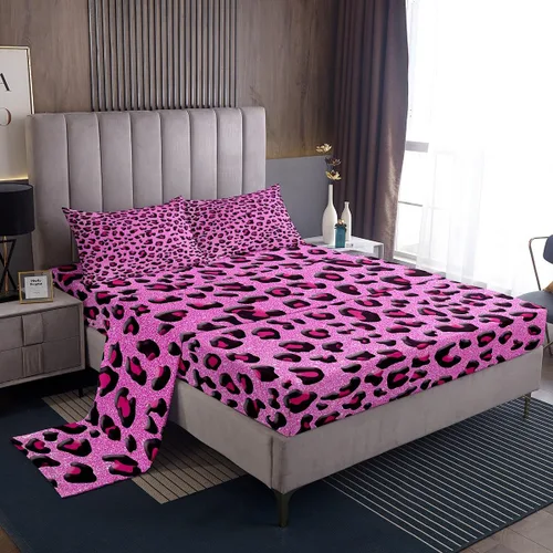 Miniatura 33 de Feelyou Husky - Juego de sábanas con diseño de flor de cerezo rosa, ropa de cama para perro, 1 sábana encimera y 1 sábana bajera ajustable con 1
