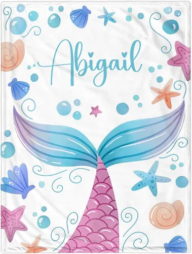 Miniatura 10 de Manta de Bebé Personalizada para Niñas, Manta de Bebé Personalizada con Nombre Súper Suave Mantas con Nombre Personalizado para Niños, Mantas