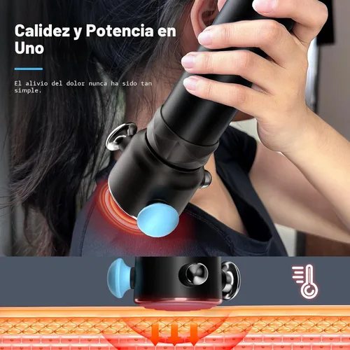 Miniatura 4 de HYAKO Masajeador de terapia Pro R1 - Masajeador de vibración de tejido profundo de mano para aliviar el dolor de cuerpo completo y limitación