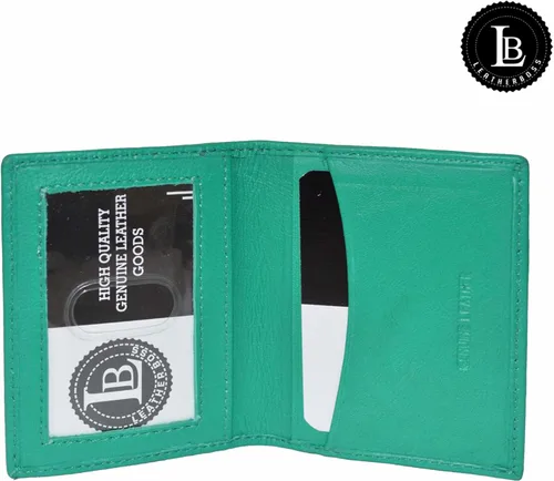 Miniatura 53 de Leatherboss - Cartera delgada y plegable de piel auténtica Soporte para tarjeta de crédito, débito, identificación Compacta y elegante