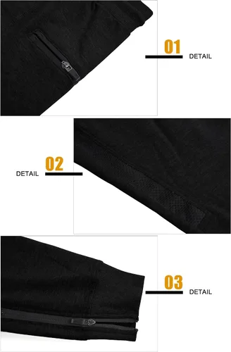 Miniatura 6 de MAIKANONG Pantalones deportivos de gimnasio para hombre, pantalones de entrenamiento casuales cónicos para gimnasio