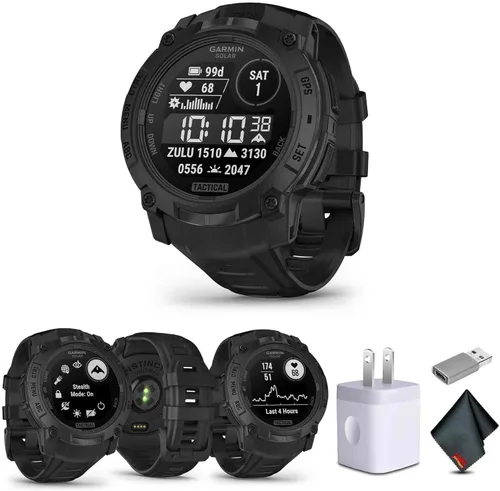 Miniatura 14 de Garmin Instinct 3 45mm, AMOLED, reloj inteligente GPS para exteriores, reloj inteligente táctico de fitness 24/7, 18 días de duración de batería