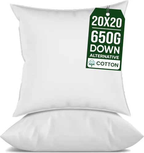 Miniatura 11 de raajsee Juego de 2 rellenos de almohada de 12 x 20 pulgadas, almohadas alternativas suaves y esponjosas para sofá, formas de almohada de 12 x 20