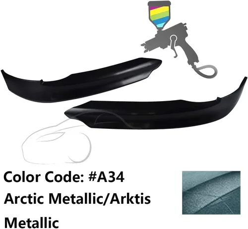 Miniatura 2 de IKON MOTORSPORTS, Parachoques de alerón delantero compatible con BMW 3 Series E90 2005-2008, estilo de fábrica pintado #A34 Metálico Ártico/Metálico