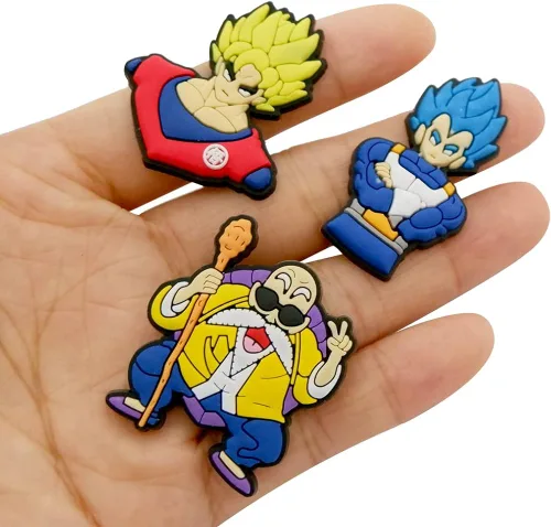 Miniatura 3 de Dijes de anime para zapatos con personajes de manga para decoración de zapatos con agujeros para anime, sandalias de bricolaje, decoración