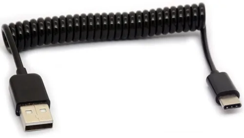 Miniatura 13 de Cable de expansión USB 2.0 en espiral de 10 a 105 pulgadas, tipo A macho a mini B, cable USB largo en espiral estándar, flexible, largo