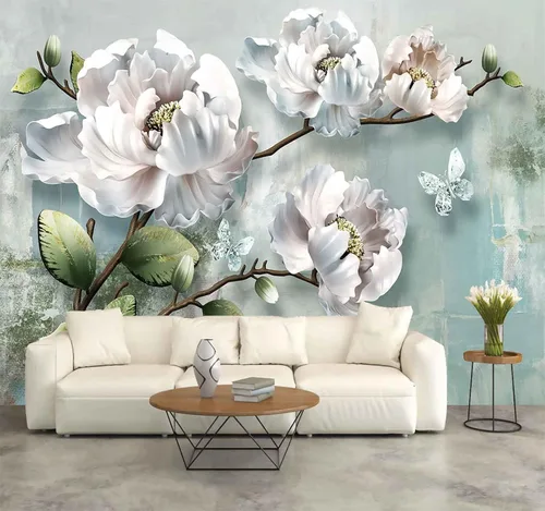 Miniatura 22 de Reyhui - Mural de pared con imagen de bosque y arroyo, papel tapiz grande con escena natural para dormitorio, sala de estar, fondo de TV, sofá