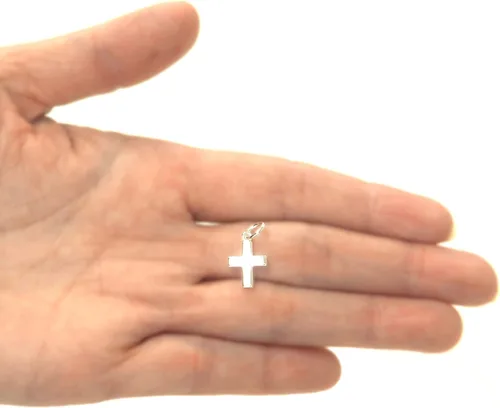 Miniatura 6 de Colgante de plata de ley con forma de cruz