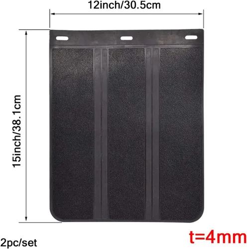Miniatura 3 de 2 piezas/Set protectores universales de goma resistente para coche, camioneta, SUV, furgonetas, minivans, camiones ligeros, caravanas, SUV, camiones
