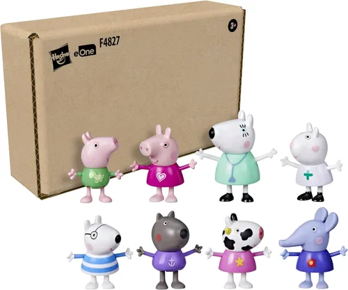 Miniatura 2 de Peppa Pig Paquete de figuras de Dr. Polar Bear Calls On Peppa and Friends, incluye 8 figuras, juguetes preescolares, a partir de 3 años