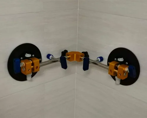 Miniatura 4 de Ajustador de costuras de encimera de 90 grados en ángulo recto con ventosa de 6 pulgadas para unión y nivelación de costuras/encimera profesional