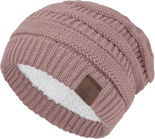 Durio Gorro tejido tipo beanie, con forro polar grueso en el interior, unisex, para hombres y mujeres, cálidos, para esquí