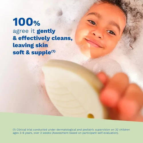 Miniatura 4 de Mustela Champú sólido y barra de limpieza corporal para bebés, niños y adultos, con aceite de aguacate y aceite de oliva, sin fragancia, sin