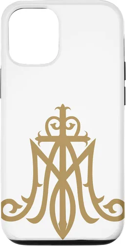 Miniatura 27 de Funda católica con monograma para iPhone 15 Virgin Mary Insignia Ave Maria