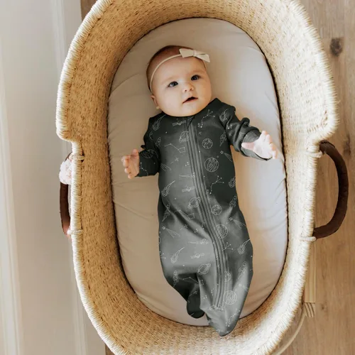 Miniatura 2 de Babysoy Saco de dormir de manga larga para bebés y niños pequeños Pirata espacial