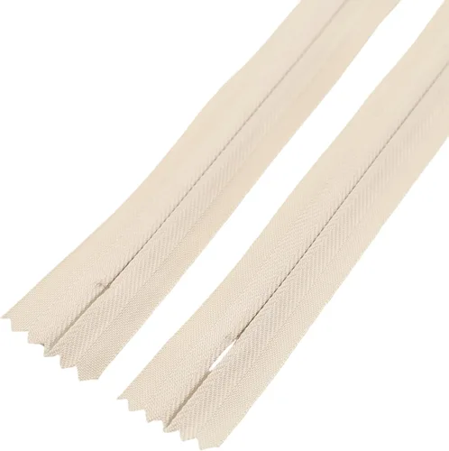 Miniatura 6 de Leekayer 3# Cremallera invisible de 4 pulgadas para bricolaje, costura de sastre, manualidades, 10 cm, cremalleras de nailon beige, extremo cerrado