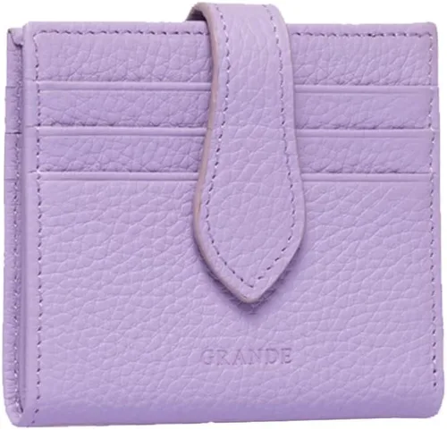 Miniatura 103 de Grande -3803 Cartera unisex, Azul (Iced Blue), Cartera delgada de cuero con cierre a presión pequeño