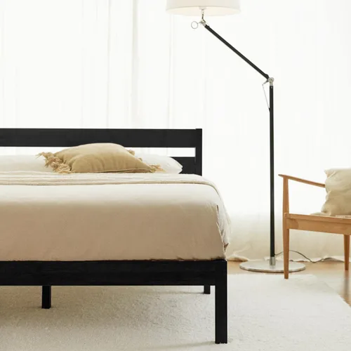 Miniatura 11 de LIFEMENT Marco de Cama de Plataforma de Madera Clásica con Cabecero, Esencial, Sin Ruido, Almacenamiento Bajo la Cama, No Necesita Somier, Fácil