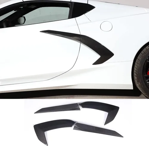 Cubierta para manija de puerta de automóvil para Chevrolet Corvette C8 Stingray Z06 2020-2025, accesorios de decoración de puerta de ventilación de