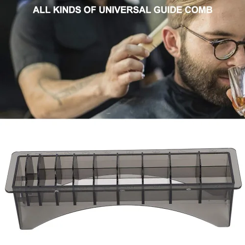 Miniatura 4 de Funda de almacenamiento para peine de guía, 10 rejillas eléctricas, para cortar el cabello, organizador de peine guía
