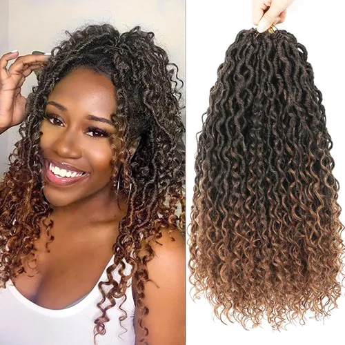 Miniatura 22 de Goddess Locs - Cabello de ganchillo de 12 pulgadas, 7 paquetes de rastas cortas de pelo sintético de ganchillo suave, trenzas de ganchillo