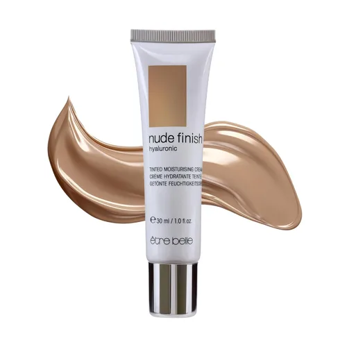être belle Cosmetics Crema hidratante hialurónica tintada, cuidado de la piel para mujeres con ácido hialurónico, vitamina E y aceite de semilla de