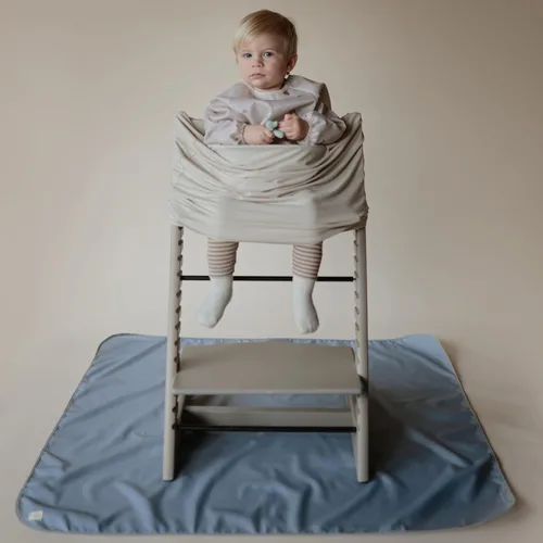 Miniatura 5 de Mushie - Babero de manga larga para bebé, resistente al agua, ajuste ajustable para edades de 6 a 24 meses multicolor/fantasía (Rainbows)