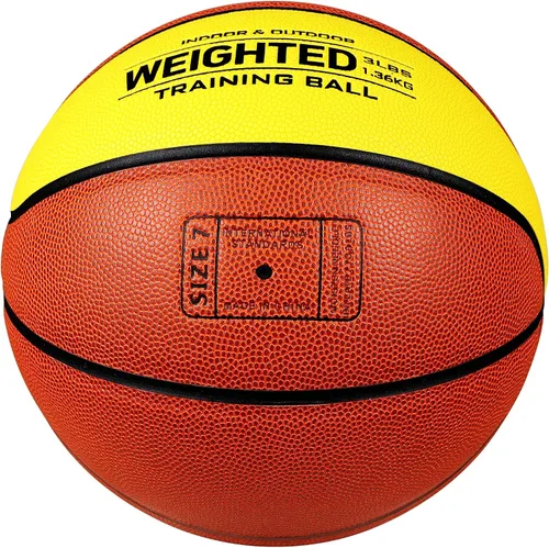 Miniatura 8 de Baloncesto pesado auxiliar de baloncesto de 2.9 lbs, 3 libras, tamaño 7 para entrenamiento en interiores y exteriores, pelota pesada