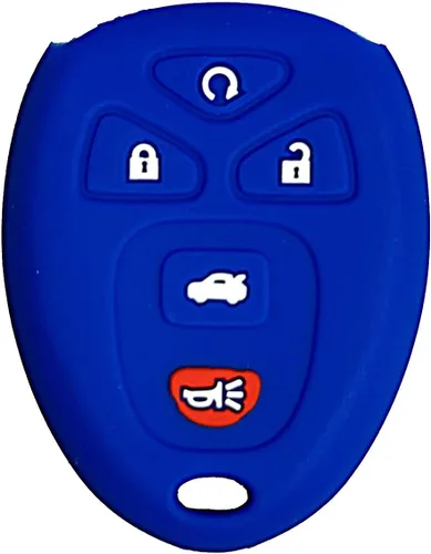 Miniatura 14 de Funda para llavero de Cobalt Malibu: Funda protectora de silicona de 5 botones para mando a distancia Compatible con Chevy Suburban Lacrosse Impala