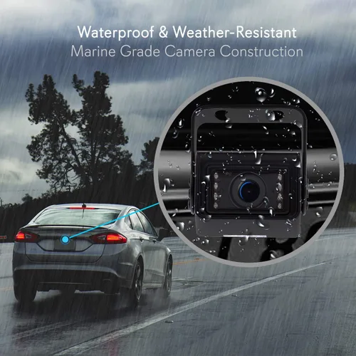 Miniatura 6 de Sistema de cámara de reserva de visión trasera – Mini estacionamiento con licencia inversa de vehículo de coche con resolución de 656 x 492p 480