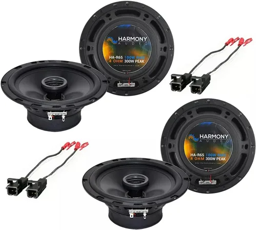 Harmony Audio Paquete compatible con GMC Envoy 2002-2009 (2) HA-R65 de 6.5 pulgadas, paquete de actualización de repuesto de altavoces de 300 W con