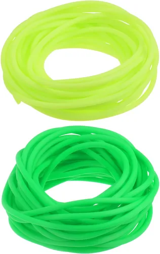 Miniatura 11 de HARFINGTON Tubo hueco de goma de 16 pies 1/8 pulgadas de diámetro y 1/16 pulgadas de orificio de silicona para hacer joyas, collares, pulseras