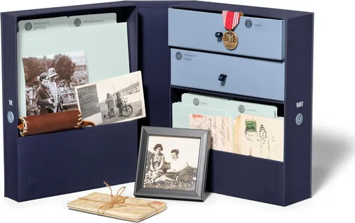 Savor | Organizador de recuerdos personalizado de archivos familiares | Mantén organizados y seguros las herencias familiares atesoradas y los