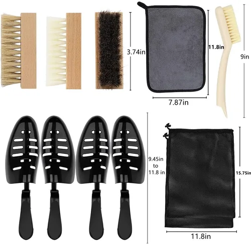 Miniatura 2 de Kit de limpieza de zapatos,Limpiador de zapatos,Kit de limpiador de zapatos de gamuza,Kit de limpieza de zapatos