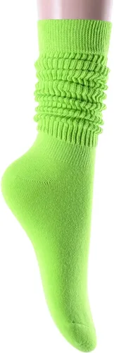 Zmart Calcetines largos hasta la rodilla para mujer, calcetines largos de tubo suave, calcetines de los años 80 y 90, tallas 5-10