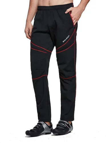 Miniatura 8 de baleaf Pantalones de forro polar para hombre, pantalones de ciclismo de invierno, ropa de bicicleta de montaña, equipo térmico para correr en clima