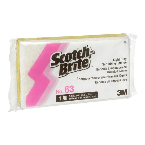 Miniatura 4 de 3M Scotch-Brite - Esponja ligera para fregar, 63, 6.1 x 3.6 x 0.7 pulgadas, 20/estuche