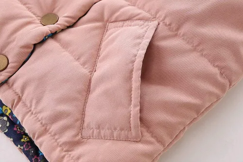 Miniatura 8 de Mud Kingdom Chalecos para niñas pequeñas, ropa de abrigo ligera y linda floral