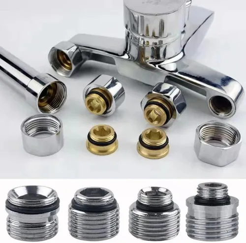 Miniatura 3 de Adaptador de grifo de latón, rosca macho, conector aireador para grifo de fregadero, purificador de agua, adaptador aireador (M14 X G1/2 pulgadas)