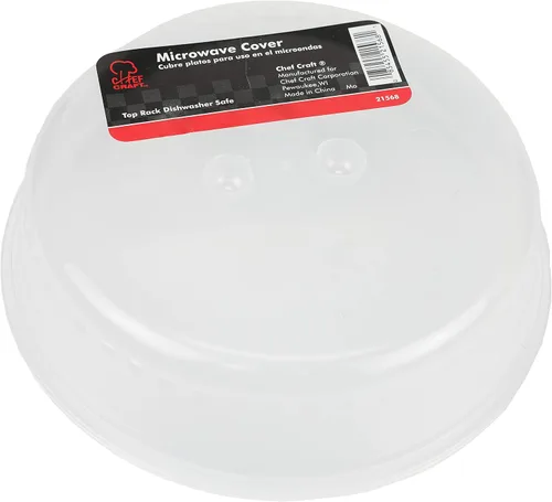 Miniatura 4 de Tapa para microondas clásica Chef Craft, 10 pulgadas de diámetro, transparente