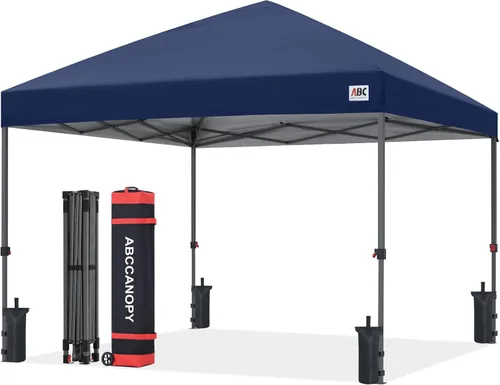 Miniatura 63 de ABCCANOPY Tienda de campaña desplegable de 10 x 10, refugio instantáneo de fácil instalación con bolsa con ruedas, toldo resistente al aire libre