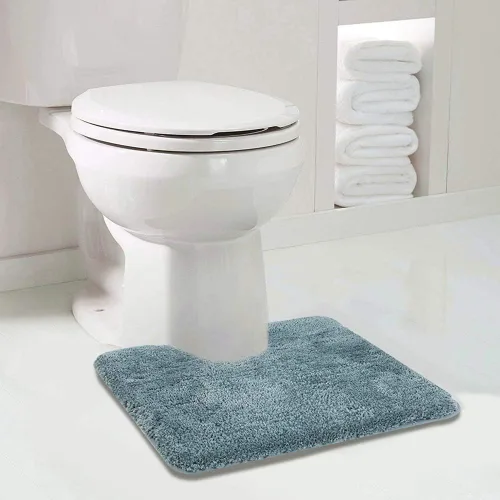 Miniatura 86 de Walensee Alfombra de baño antideslizante (16 x 24 pulgadas, color rubor) absorbente de agua, microfibra suave, lavable a máquina, alfombra de baño