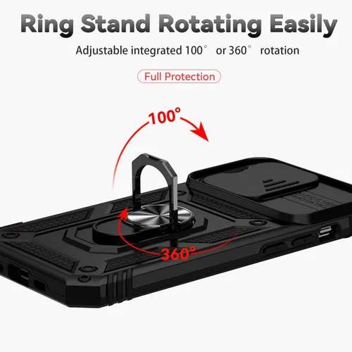 Miniatura 4 de Funda magnética compatible con iPhone 14 Pro de 6.1 pulgadas, funda magnética para iPhone 14 Pro con cubierta de cámara y soporte de grado militar