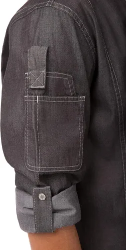 Miniatura 5 de Chef Works mens Men's Gramercy Denim Chef Coat