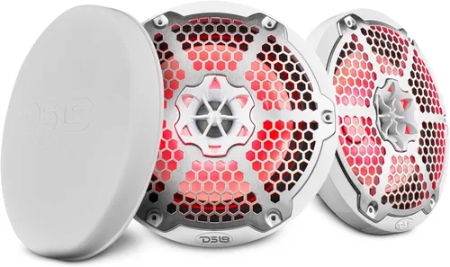 Miniatura 11 de DS18 Hydro NXL-6M/WH - Par de altavoces coaxiales para parrilla de malla de alta gama, altavoz de automóvil de 2 vías con luces RGB integradas