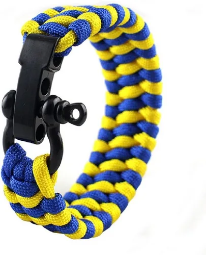 Miniatura 6 de Hewnda 10 Sets Zinc alloy Bow Shackle Umbrella Rope,Adjustable D Umbrella Rope Bracelet Buckle Survival D