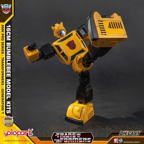 Miniatura 6 de YOLOPARK Transformers G1 Bumblebee - Figura de acción fundida a presión, serie AMK PRO de 6.3 pulgadas, juguetes transformadores altamente