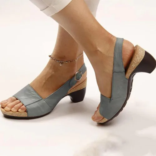 Miniatura 2 de 2022 - Sandalias para mujer, calzado de oficina, zapatos de vestir formales para mujer, zapatos de moda de tacón alto, zapatos para caminar, Zapato