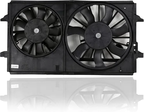 Conjunto de ventilador de condensador y radiador dual, Pacific Best Inc. Compatible/Repuesto para GM3115208 07-09 Chevrolet Malibu 3.5L, 08-10
